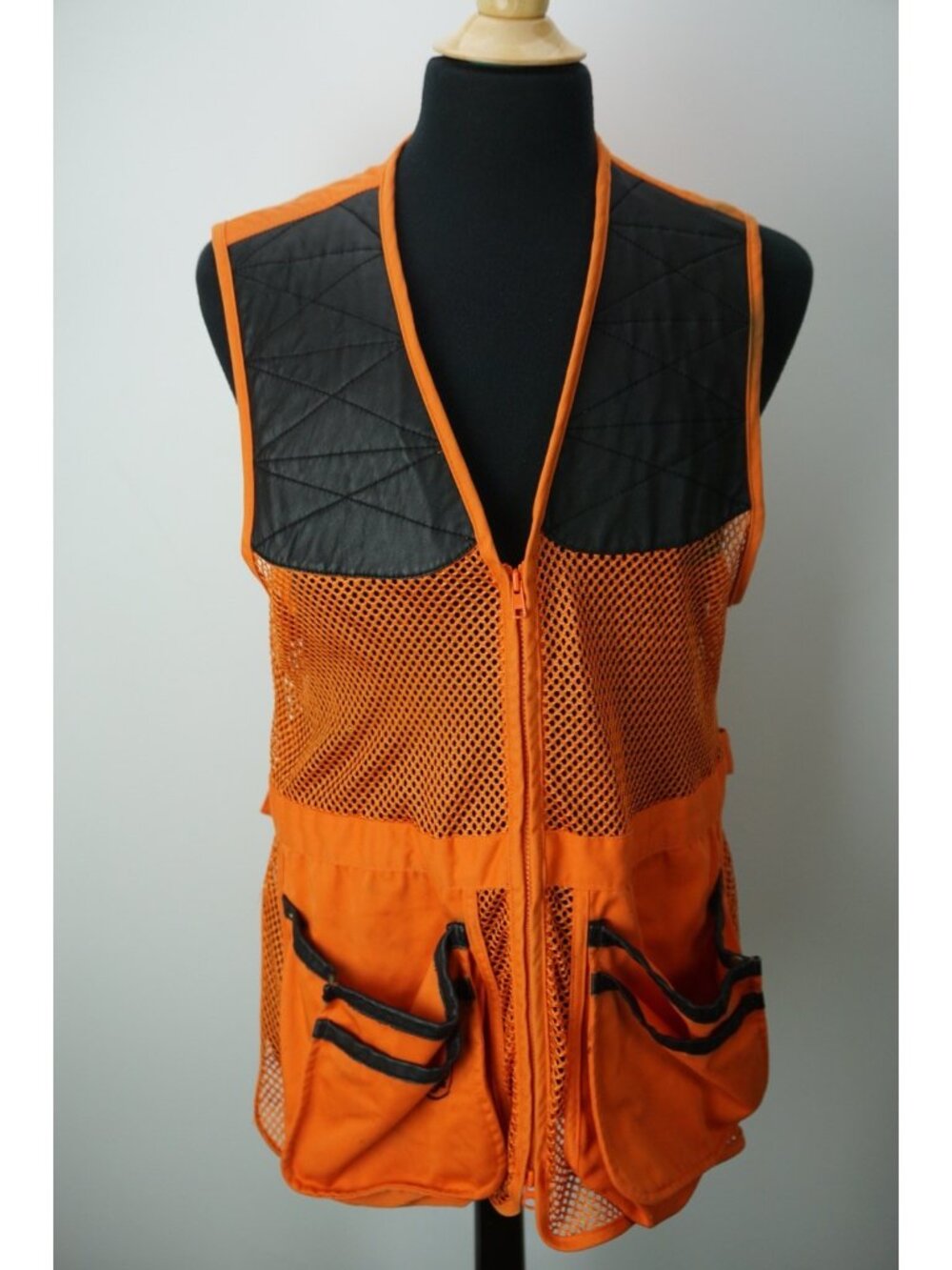 Beretta Orange Padded Shoulder Shooting Vest Sz L